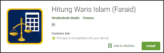 Aplikasi hitung waris islam berbasis android