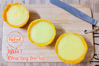 Công thức làm bánh tart khoai lang kem sữa 1