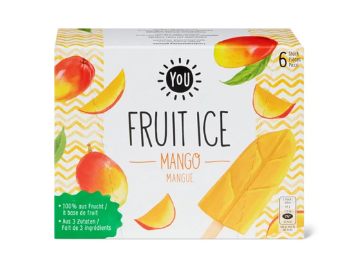 Watercolor Icicles Berries Fruits Ice Cream On Food Packaging