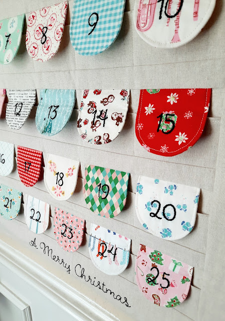 Christmas Advent Calendar by Heidi Staples at Fabric Mutt