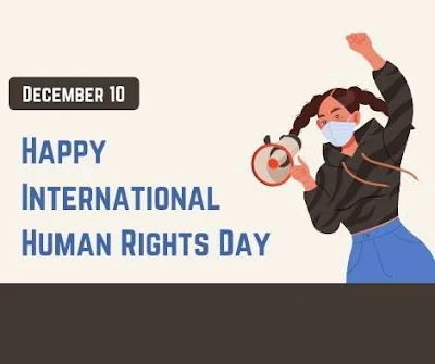 Image of happy international human-rights day