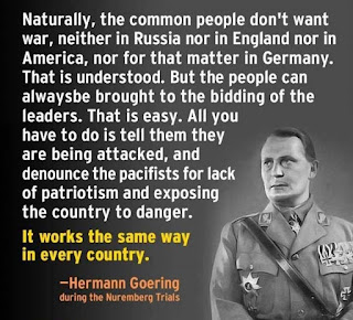 Goering quote on war, propaganda, mind control, Nazis, Goebbels