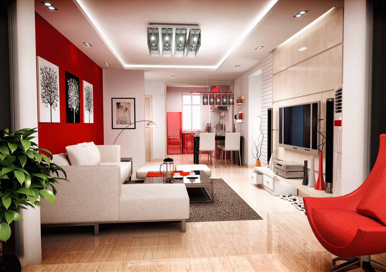 Ide Desain Ruang Tamu Minimalis Warna Merah Ide Desain Rumah
