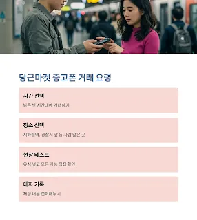 당근마켓 중고폰 거래 요령