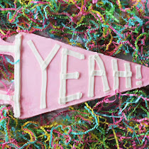 Yeah + Do Your Best Pennant Cake