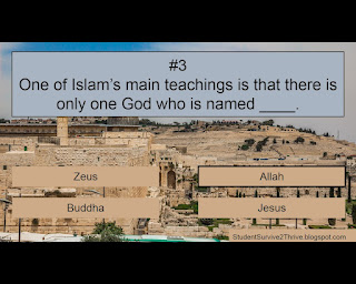 The correct answer is Allah.