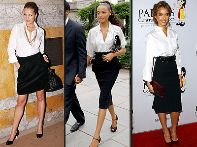 Classic Clothes  Women on Celebs And Models Alike Know That The White Shirt Is A Staple Piece