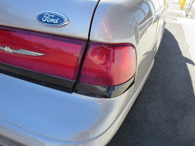 Close-up of dent and panel gaps after repair