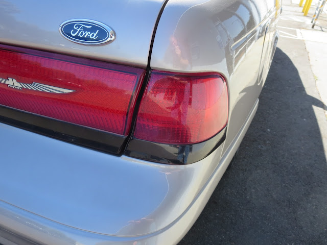 Close-up of dent and panel gaps after repair