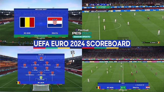 PES 2021 - New UEFA Euro Scoreboard 2024 by fdseven