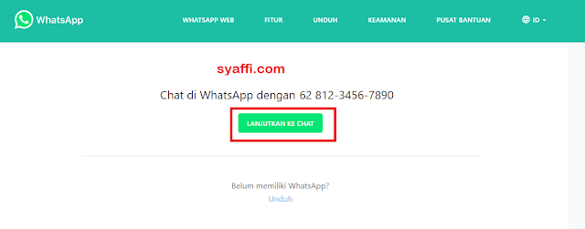 cara membuat link Whatsapp