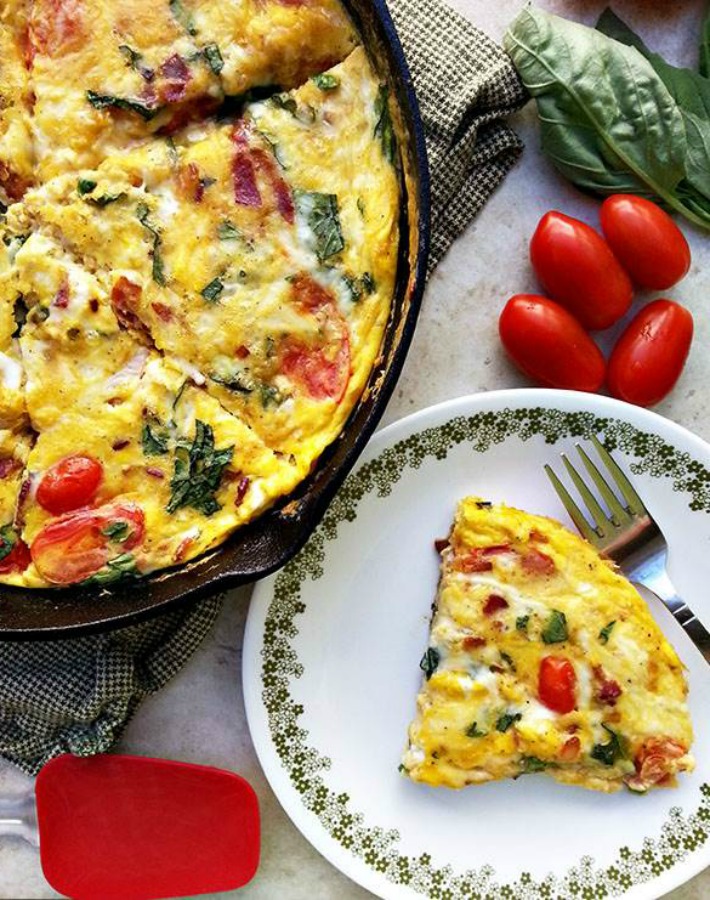 Frittata una receta rápida y fácil. 