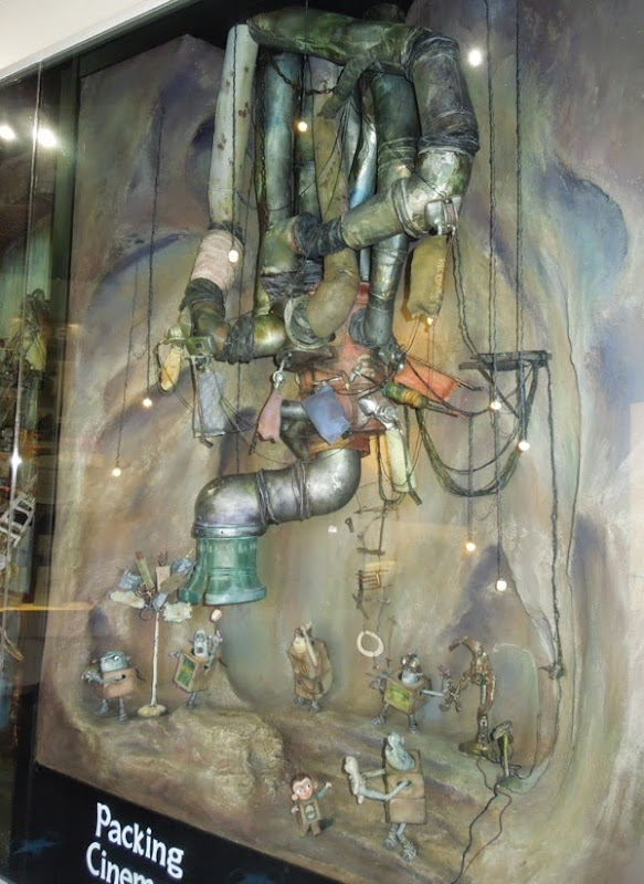 The Boxtrolls Underground cave set exhibit