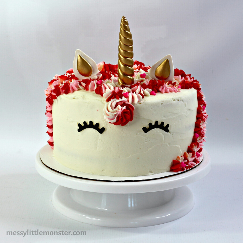Easy unicorn layered cake