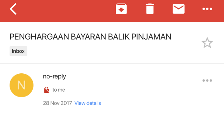 Contoh Surat Mohon Penyata Penyelesaian Loan