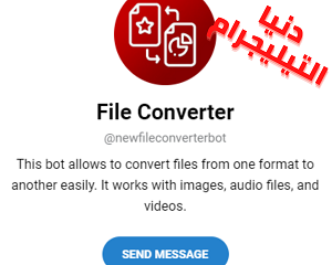 بوت محول الملفات - File Converter