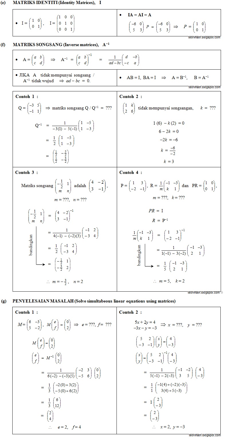 (26) Matriks (Matrices)  ! Chegu Zam