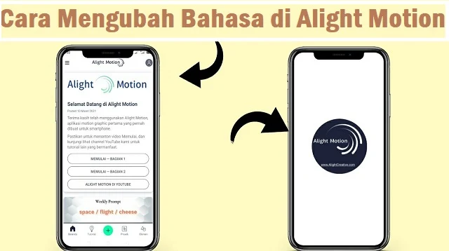 Cara Mengubah Bahasa di Alight Motion