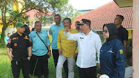 Wabup Andreas Cek Langsung Kerusakan Akibat Banjir di RSUD Palabuhanratu