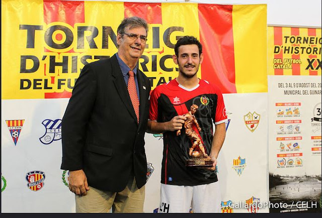 javi perez trofeo mvp torneig d'historics del futbol catala