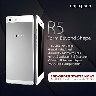 Spesifikasi dan harga oppo r5 2015