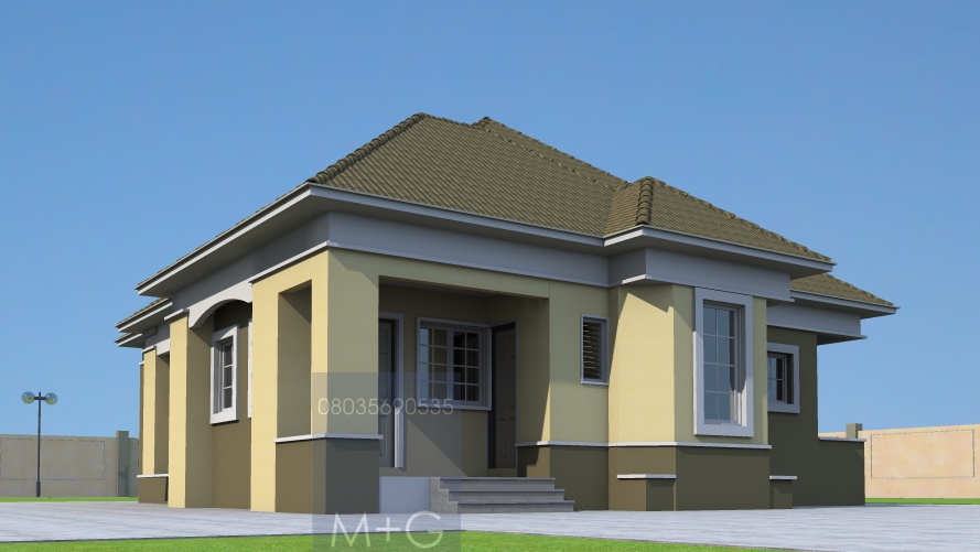  Contemporary  Nigerian Residential Architecture 3  bedroom  