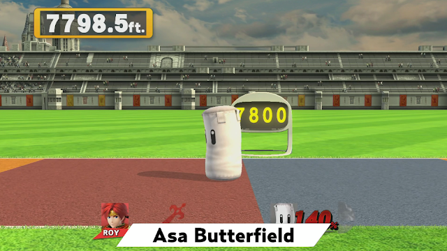 Nintendo World Championships 2017 homerun contest Super Smash Bros. For Wii U sandbag Asa Butterfield Roy record