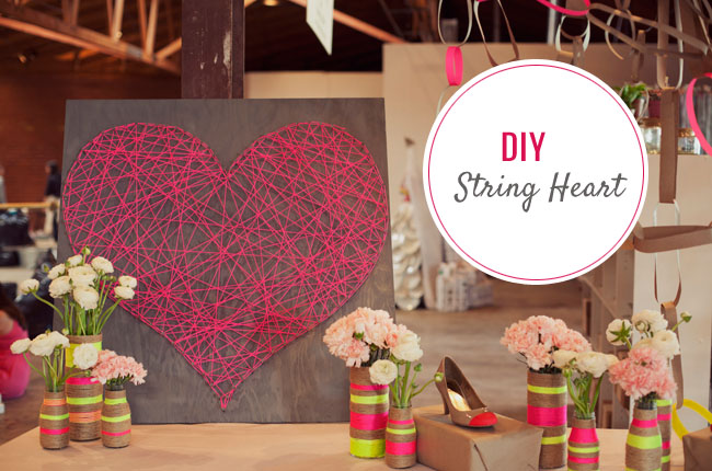 from DIY room DIY decor diy  look. tutorial Wedding Green tutorials heart string custom Shoes