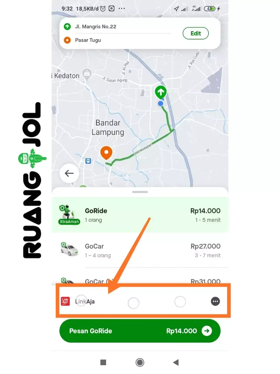 Cara Menggunakan LinkAja untuk Pembayaran di Aplikasi Gojek Customer