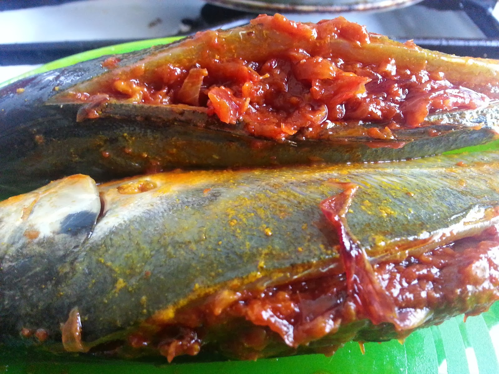 Warisan Bonda Resepi: IKAN CENCARU SUMBAT SAMBAL