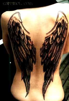 small angel wing tattoo. small angel wing tattoo. wings tattoo. small angel wing