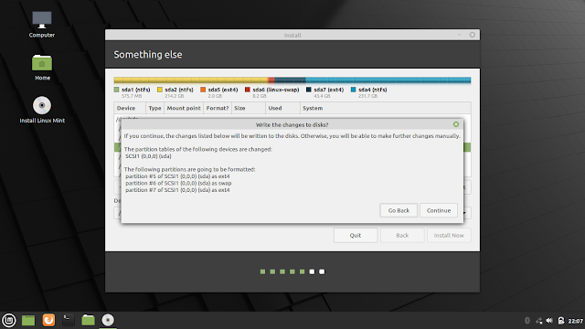 Panduan Cara Install Linux Mint 20 Dual Boot Dengan Windows 10