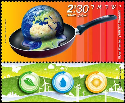 Best Stamp Design featuring Global warming