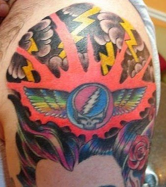GD Tattoo #118 Grateful Dead Wings. Deadhead Johnny shared some of his 