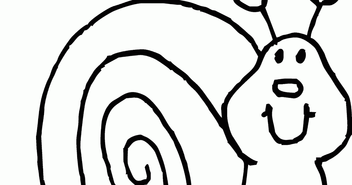 Mewarnai "Gambar Siput Tersenyum" - Contoh Anak PAUD