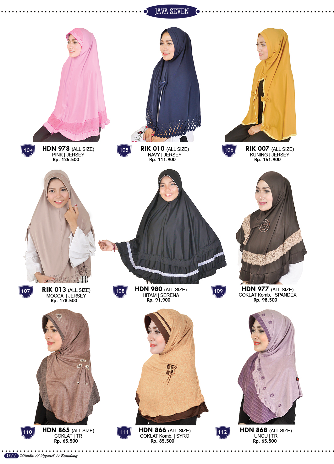 Katalog Terbaru Java Seven 2017-2018 Fashion Pria Wanita 