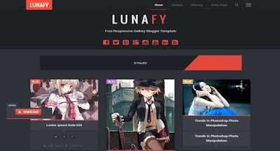 Lunafy Dark Blogger Template | Download Free Lunafy Dark Blogger Template