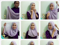 30 Tutorial Hijab Paris Rawis Segi Empat