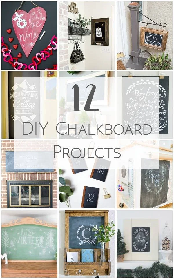 12 DIY Chalkboard project ideas.