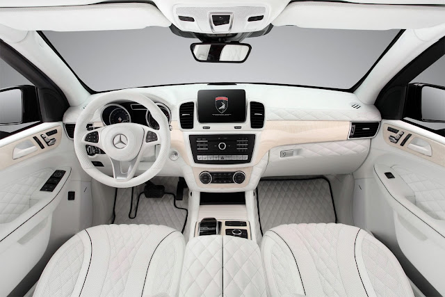 2017 TopCar Mercedes GLE Guard in All-White Interior - #TopCar #Mercedes #GLE #Guard #White #Interior #tuning #suv