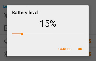 Set battery level