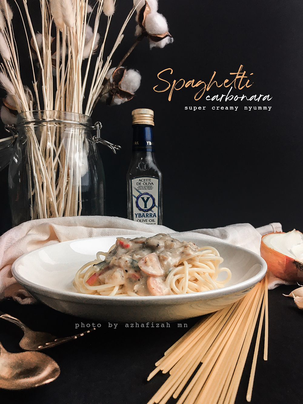 Resepi  Spaghetti Carbonara Super Creamy  Blog 