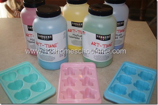 Summer Activites for Kids - Frozen Paint