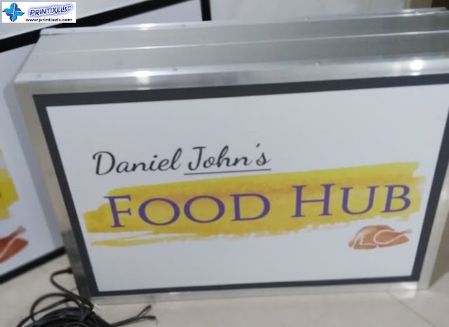 Lighted Panaflex Signage - Daniel John's Food Hub