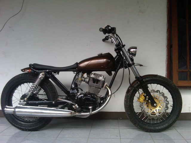 MOTOR KASTEM INDONESIA: HONDA gl100 modif sederhana