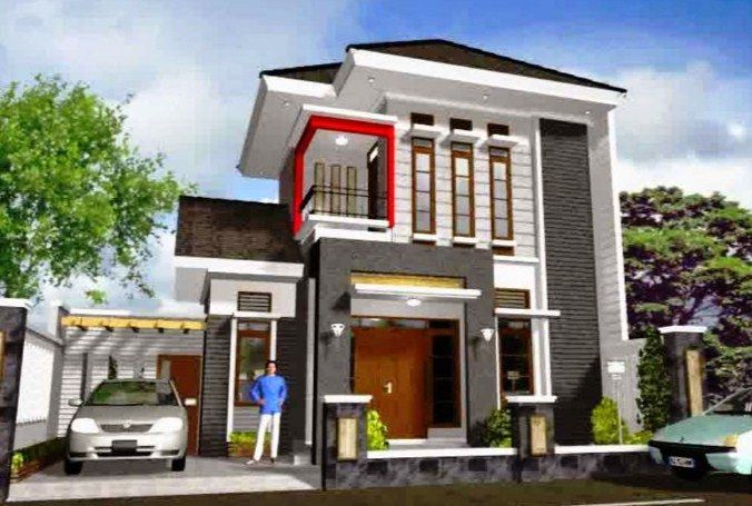  75 model desain rumah minimalis 2  lantai  sederhana 