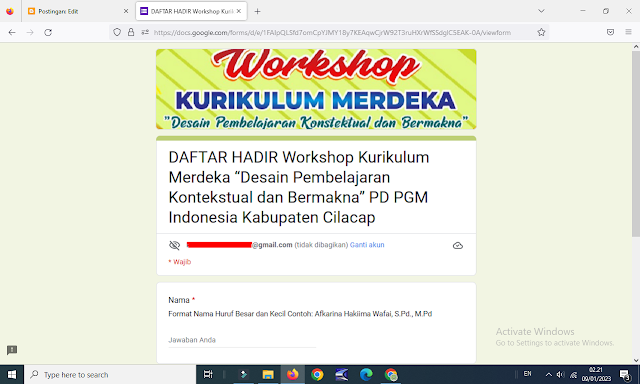 Cara Mendapatkan Sertifikat Workshop Kurikulum Merdeka PGM Indonesia Kabupaten Cilacap