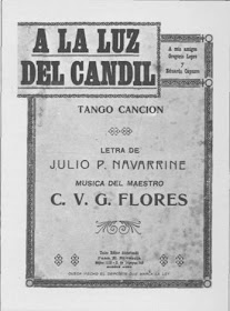 Partitura de A la luz del Candil de Flores Carlos V. G.