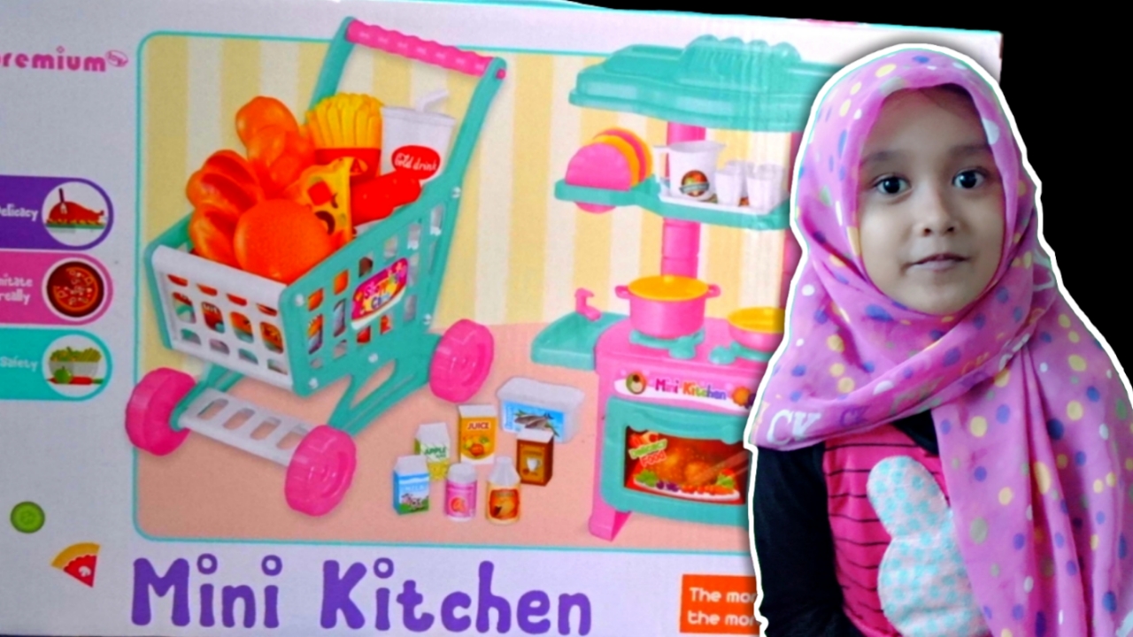 CUMA 100K MINI KITCHEN SET 🔴 Collection Of Food & Kitchen 💙 UNBOXING Mainan Anak Play Set For Kids