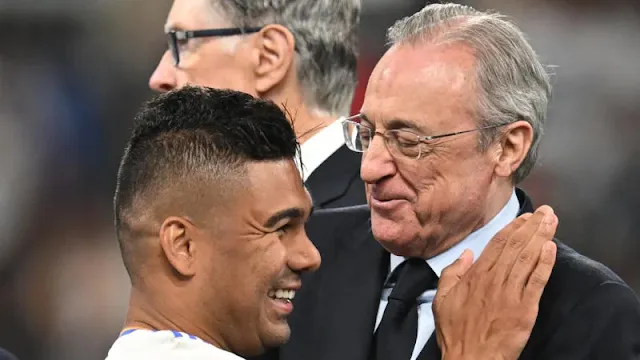 Florentino Perez ‘proud of history’ as Casemiro bids farewell to Real Madrid ahead of Manchester United transfer